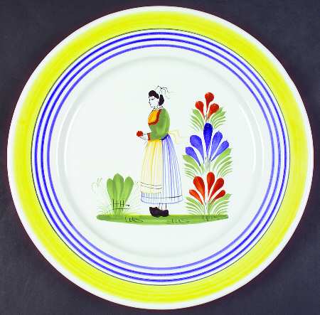 Henriot (Lady Or Man Center) Luncheon Plate