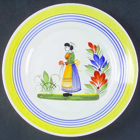 Henriot (Lady Or Man Center) Luncheon Plate