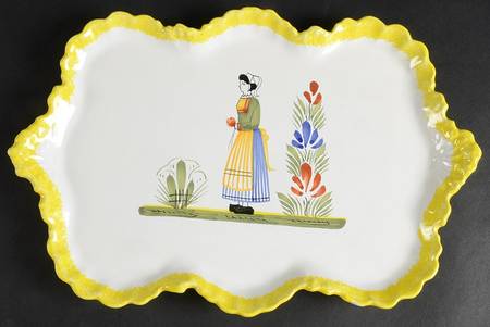 Henriot (Lady Or Man Center) Fluted Tray