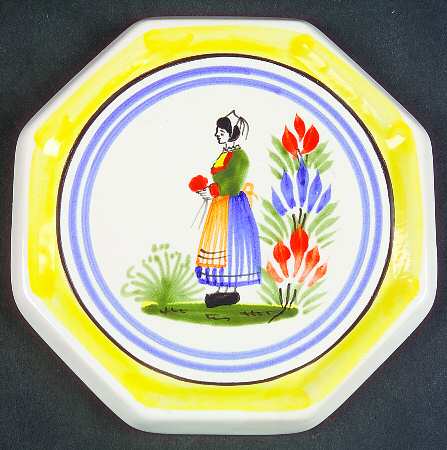 Henriot (Lady Or Man Center) Octagonal Tea Tile
