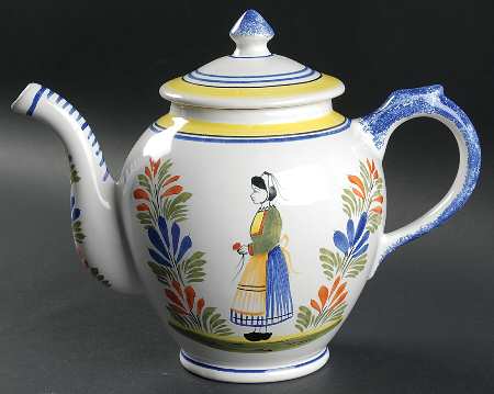 Henriot (Lady Or Man Center) Teapot & Lid