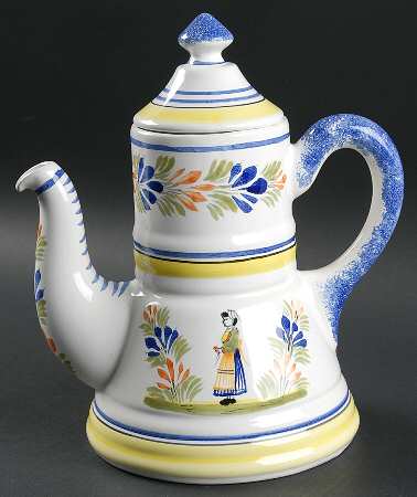 Henriot (Lady Or Man Center) Coffee Pot & Lid