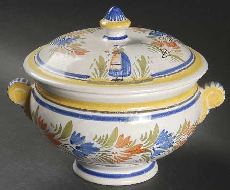 Henriot (Lady Or Man Center) Mini Tureen & Lid