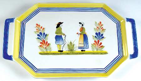 Henriot (Lady Or Man Center) 19" Handled Tray