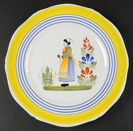 Henriot (Lady Or Man Center) Dinner Plate
