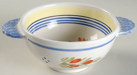 Henriot (Lady Or Man Center) Lugged Cereal Bowl