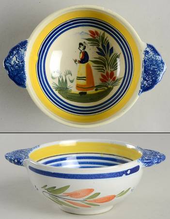 Henriot (Lady Or Man Center) Lugged Fruit/Dessert (Sauce) Bowl