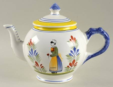 Henriot (Lady Or Man Center) Teapot & Lid