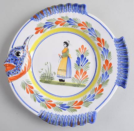 Henriot (Lady Or Man Center) Fish Plate