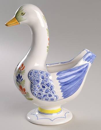 Henriot (Lady Or Man Center) Duck Planter