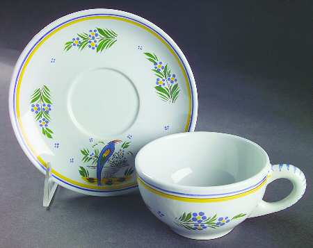 Jardin D'Ete Flat Cup & Saucer Set