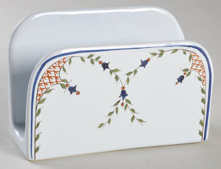 Mistral Blue (Octagonal, Lady Center) Napkin Holder