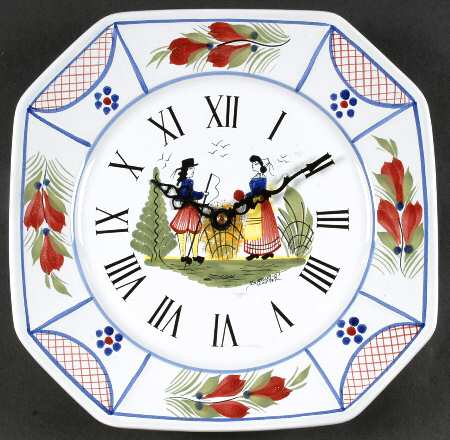 Mistral Blue (Octagonal, Lady Center) Quartz Clock