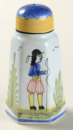 Mistral Blue (Octagonal, Lady Center) Salt Shaker
