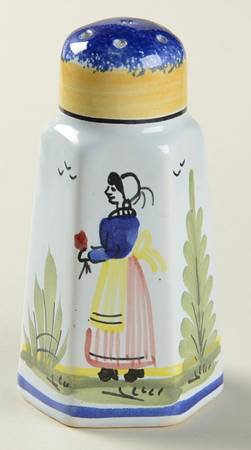 Mistral Blue (Octagonal, Lady Center) Pepper Shaker