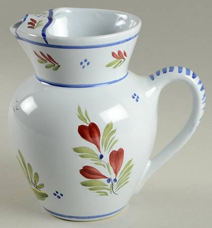 Mistral Blue (Octagonal, Lady Center) 32 Oz Ice Lip Pitcher