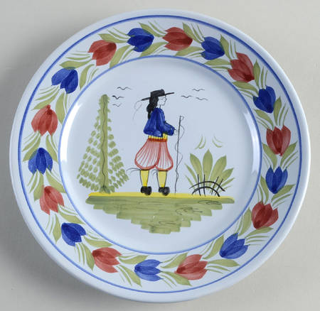 Mistral Blue (Round) Luncheon Plate