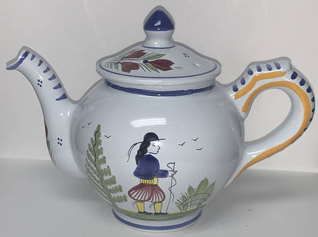 Mistral Blue (Round) Teapot & Lid