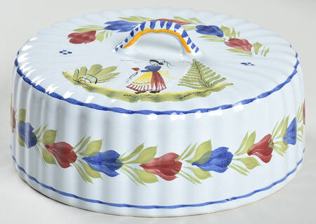 Mistral Blue (Round) Lid for Round Cheese Dish