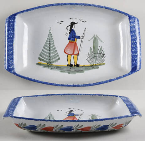 Mistral Blue (Round) 11" Rectangular Baker