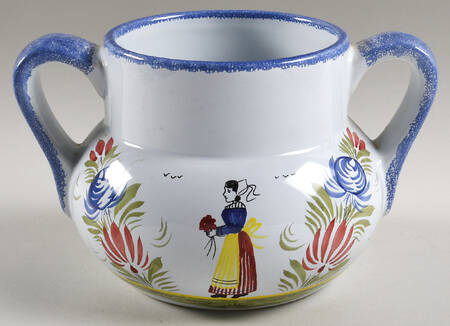 Mistral Blue (Round) Cookie Jar No Lid