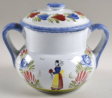 Mistral Blue (Round) Cookie Jar & Lid
