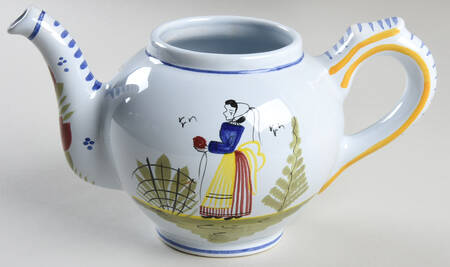 Mistral Blue (Round) Small Teapot No Lid