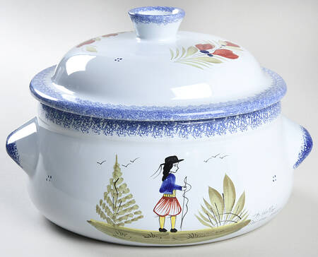 Mistral Blue (Round) 1.5 Qt Round Covered Casserole