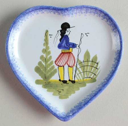 Mistral Blue (Round) Heart Shaped Dish