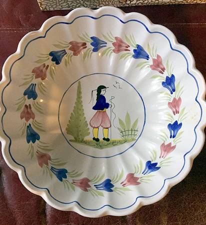 Mistral Blue (Round) Fluted Bowl