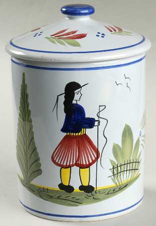 Mistral Blue (Round) Medium Canister & Lid