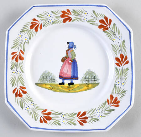 Paysan Octagonal Salad Plate