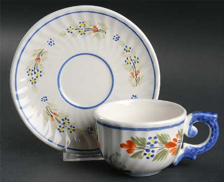 Paysan Flat Cup & Saucer Set