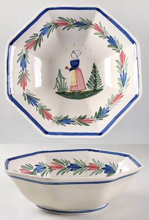 Petit Breton 8" Round Vegetable Bowl