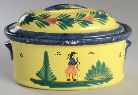 Soleil Yellow (Round) 1.5 Quart Oval Covered Casserole