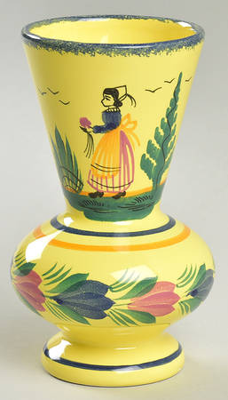 Soleil Yellow (Octagonal, Lady) 5" Vase