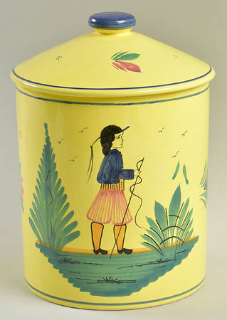 Soleil Yellow (Octagonal, Lady) Extra Large Canister & Lid