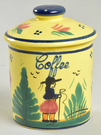 Soleil Yellow (Octagonal, Lady) Mini Canister & Lid