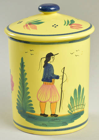 Soleil Yellow (Octagonal, Lady) Medium Canister & Lid
