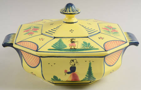 Soleil Yellow (Octagonal, Lady) Octagonal Covered Vegetable