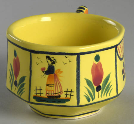 Soleil Yellow (Octagonal, Lady) Flat Cup
