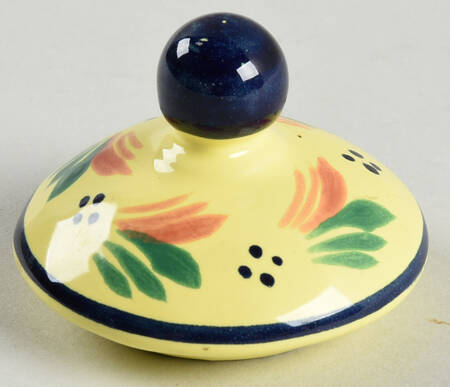 Soleil Yellow (Octagonal, Lady) Lid for Mini Sugar Bowl