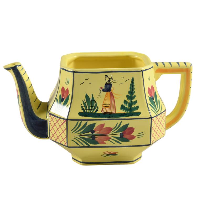 Soleil Yellow (Octagonal, Lady) Teapot No Lid