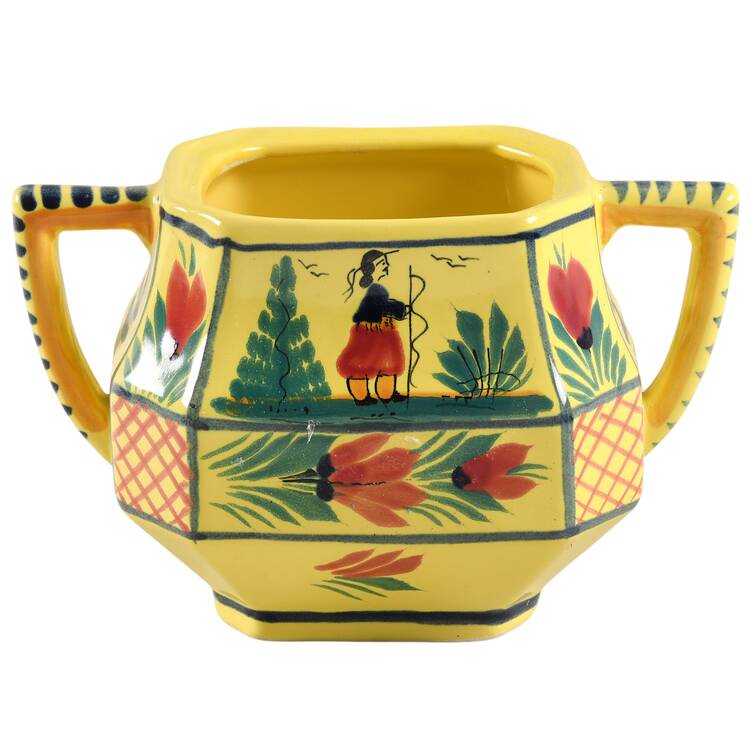 Soleil Yellow (Octagonal, Lady) Sugar Bowl No Lid