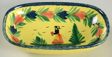 Soleil Yellow (Octagonal, Lady) Hors d'Oeuvres Dish