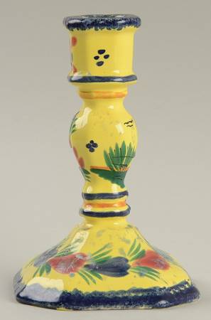 Soleil Yellow (Octagonal, Lady) Single Light Candlestick