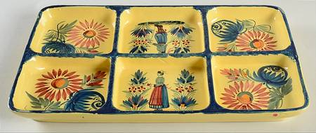 Soleil Yellow (Octagonal, Lady) 6-Part Relish