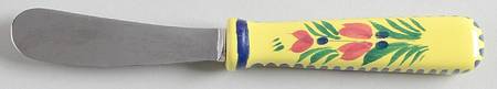 Soleil Yellow (Octagonal, Lady) Hollow Handle Butter Spreader