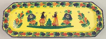 Soleil Yellow (Octagonal, Lady) 24" Fish Platter