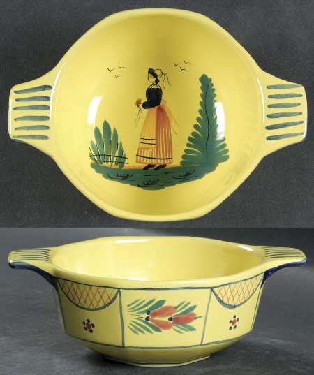 Soleil Yellow (Octagonal, Lady) Lugged Soup/Cereal Bowl